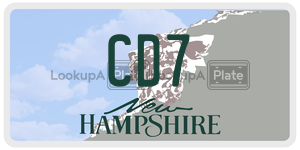 CD7  license plate in NH