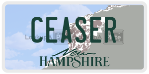CEASER  license plate in NH