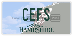 CEFS  license plate in NH