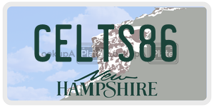 CELTS86  license plate in NH