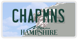 CHAPMNS  license plate in NH