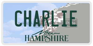 CHARLIE  license plate in NH