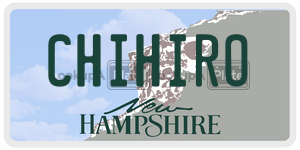 CHIHIRO  license plate in NH