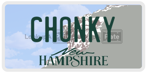 CHONKY  license plate in NH