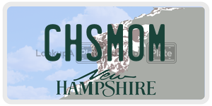 CHSMOM  license plate in NH