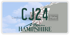 CJ24  license plate in NH