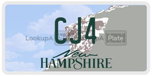 CJ4  license plate in NH