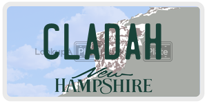 CLADAH  license plate in NH