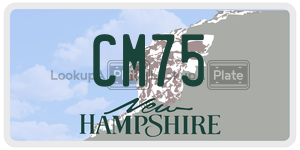 CM75  license plate in NH