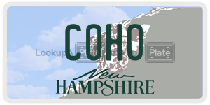 COHO  license plate in NH