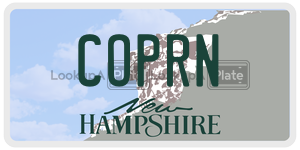 COPRN  license plate in NH