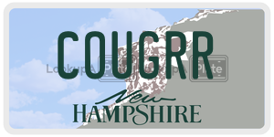 COUGRR  license plate in NH