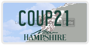 COUP21  license plate in NH
