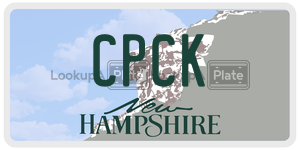 CPCK  license plate in NH