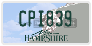 CPI839  license plate in NH