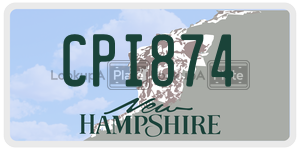 CPI874  license plate in NH