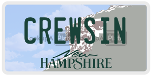 CREWSIN  license plate in NH