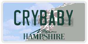 CRYBABY  license plate in NH