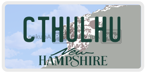 CTHULHU  license plate in NH