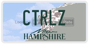 CTRLZ  license plate in NH