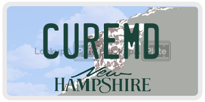 CUREMD  license plate in NH