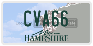 CVA66  license plate in NH