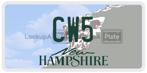 CW5 license plate in New Hampshire