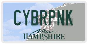 CYBRPNK  license plate in NH