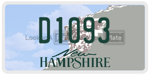 D1093  license plate in NH