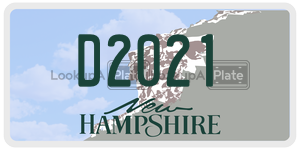 D2021  license plate in NH