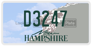 D3247 license plate in New Hampshire