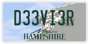 D33VI3R  license plate in NH