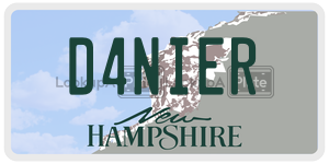 D4NIER  license plate in NH