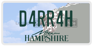 D4RR4H  license plate in NH