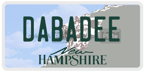DABADEE  license plate in NH
