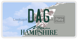 DAG license plate in New Hampshire