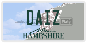 DAIZ  license plate in NH
