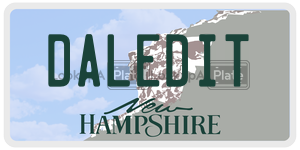 DALEDIT  license plate in NH
