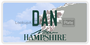 DAN  license plate in NH