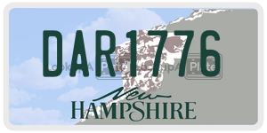DAR1776  license plate in NH