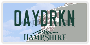 DAYDRKN  license plate in NH