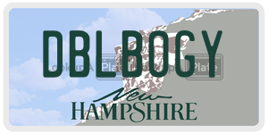 DBLBOGY  license plate in NH