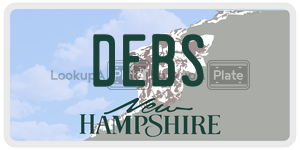 DEBS  license plate in NH