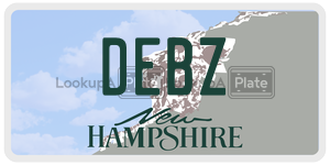DEBZ  license plate in NH