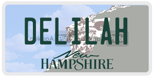 DELILAH  license plate in NH