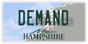 DEMAND  license plate in NH
