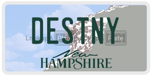 DESTNY  license plate in NH