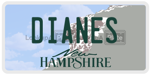 DIANES  license plate in NH