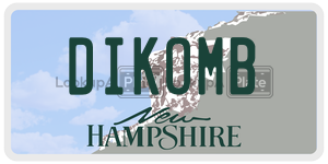 DIKOMB  license plate in NH