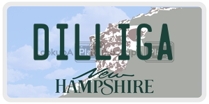 DILLIGA  license plate in NH